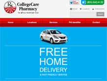 Tablet Screenshot of collegecarerx.com